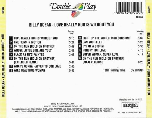 Billy Ocean - Love Really Hurts Without You - Double Play (1996)