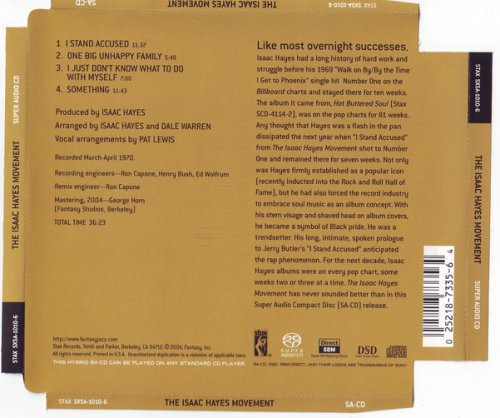 Isaac Hayes - The Isaac Hayes Movement (1970/2004) [SACD]
