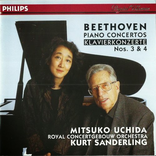 Mitsuko Uchida, Kurt Sanderling - Beethoven: Piano Concertos Nos. 3 & 4 (1996)