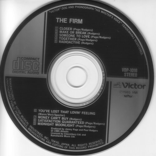 The Firm - The Firm (1985) {Japan 1st Press}