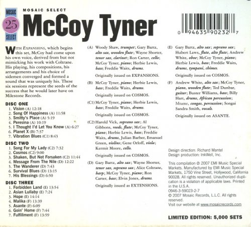 McCoy Tyner - Mosaic Select 25 (2007) [Box Set 3CD] CD-Rip