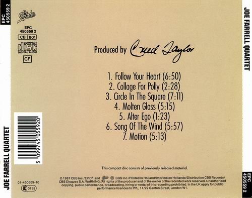Joe Farrell - Joe Farrell Quartet (1970) CD Rip