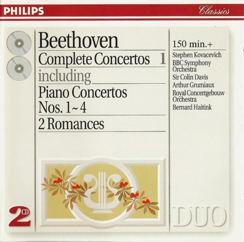 Stephen Kovacevich, Arthur Grumiaux, Sir Colin Davis, Bernard Haitink - Beethoven: Complete Concertos, Vol. 1 (1994)