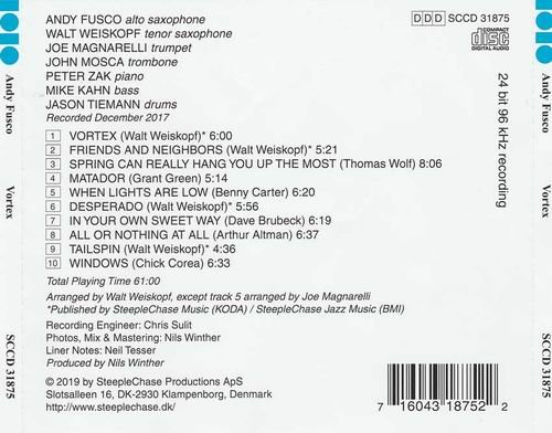 Andy Fusco - Vortex (2019) CD Rip