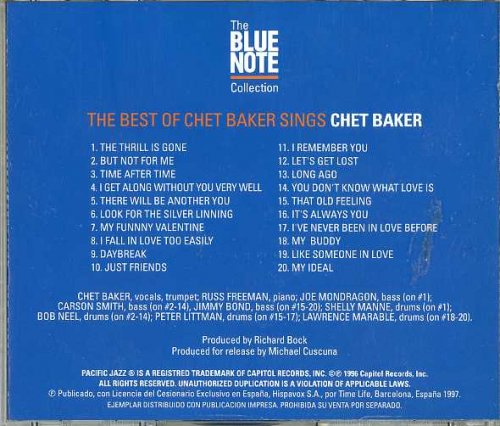 Chet Baker - The Best of Chet Baker Sings (1989) [1997 The Blue Note Collection]