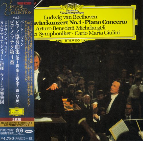Arturo Benedetti Michelangeli - Beethoven: Piano Concerto Nos. 1, 3 & 5 (1971) [2017 SACD Vintage Collection]