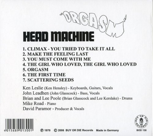 Head Machine - Orgasm (Reissue) (1970/1996)