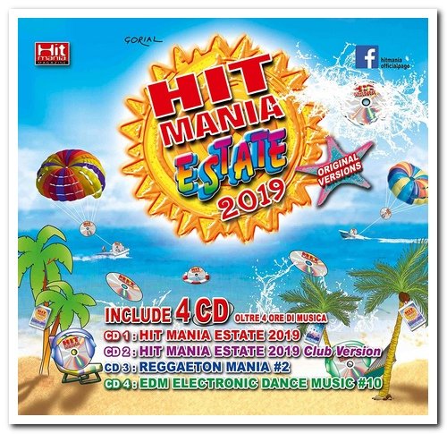 VA - Hit Mania Estate 2019 [4CD Box Set] (2019)