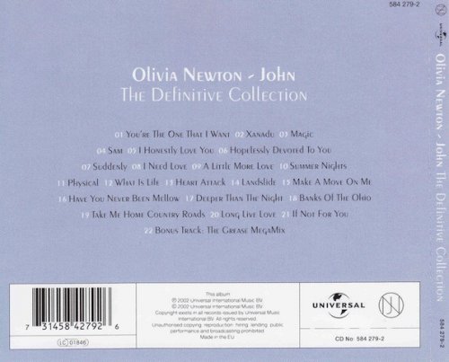 Olivia Newton-John - The Definitive Collection (2002)