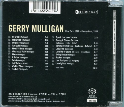 Gerry Mulligan - Supreme Jazz (2006) [SACD]