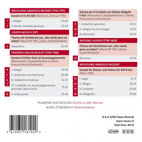 Plamena Nikitassova & Aline Zylberajch - Mozart und seine Zeitgenossen (2019) [Hi-Res]