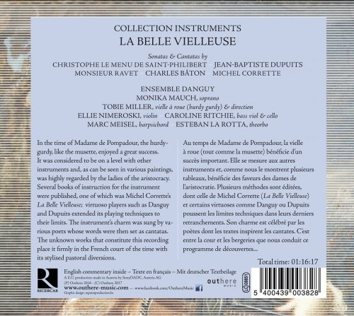 Tobie Miller, Marc Meisel & Ensemble Danguy - La belle vielleuse: The Virtuoso Hurdy Gurdy in 18th Century France (2017) [Hi-Res]
