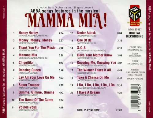London Stars Orchestra And Singers Present - ABBA Songs Featured In The Musical Mamma Mia (2000)