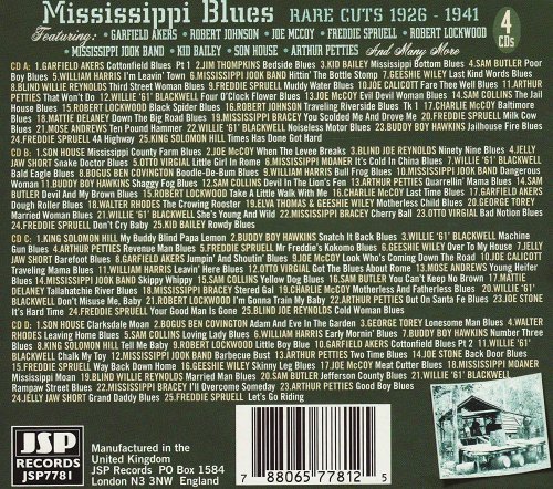 VA - Mississippi Blues: Rare Cuts 1926-41 (Box Set, Remastered 2007)