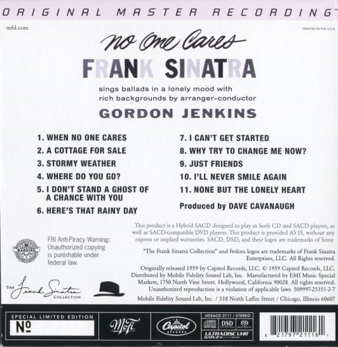 Frank Sinatra - No One Cares (1959) [2013 SACD]
