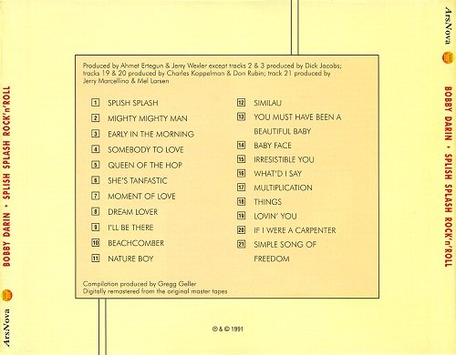 Bobby Darin - Splish Splash - The Best Of Bobby Darin Volume One (1991)