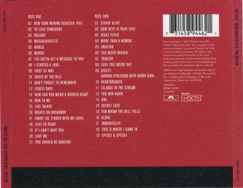 Bee Gees - Their Greatest Hits: The Record (2001)