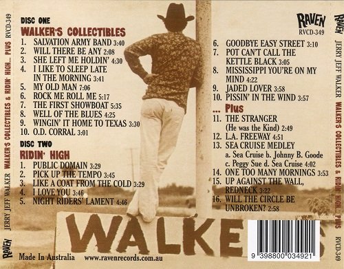 Jerry Jeff Walker - Walker's Collectibles & Ridin' High...Plus (Reissue) (1974-75/2012)