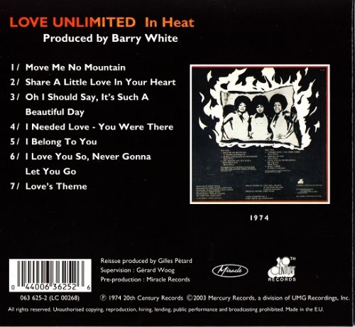Love Unlimited - In Heat (1974) [2003 Original Funk LP Series] CD-Rip
