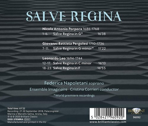 Federica Napoletani, Ensemble Imaginaire & Cristina Corrieri - Salve Regina (2020) [Hi-Res]