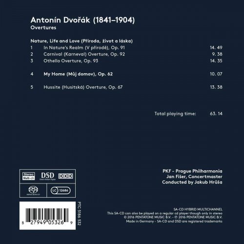 Prague Philharmonia - Dvořák: Overtures (2016) [Hi-Res]