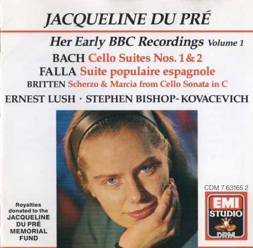 Jacqueline du Pré - Her Early BBC Recordings, Volume 1: Bach, Britten, Falla (1989)
