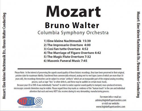 Bruno Walter - Bruno Walter conducts Mozart (1961) [2012] Hi-Res