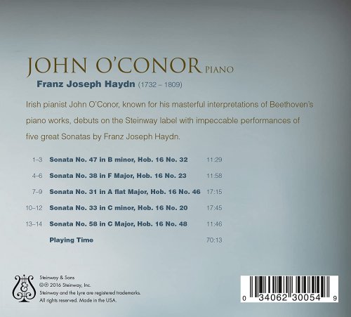 John O'Conor - Haydn: Keyboard Sonatas (2016) [Hi-Res]
