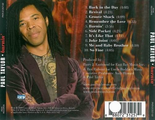 Paul Taylor - Burnin' (2009)