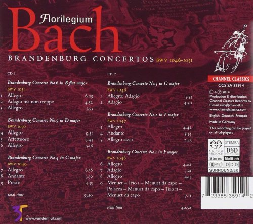 Florilegium - Bach: Brandenburg Concertos (2014) [SACD]