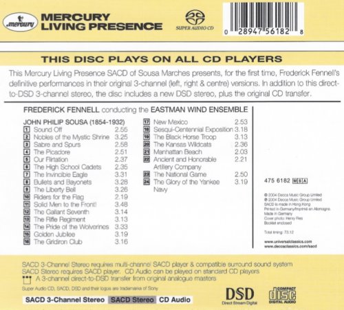 Frederick Fennell, Eastman Wind Ensemble - Fennell Conducts Sousa Marches (1960) [2004 SACD]