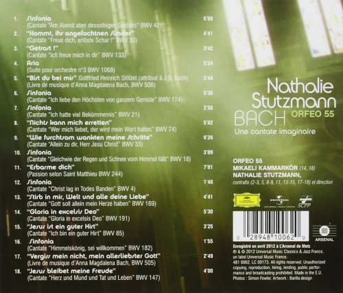 Nathalie Stutzmann & Orfeo 55 & Mikaeli Kammarkör - Bach - Une cantate imaginaire (2012) [Hi-Res]