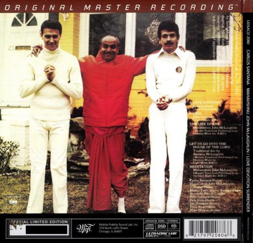 Carlos Santana / Mahavishnu John McLaughlin - Love Devotion Surrender (1973) [2011 SACD]