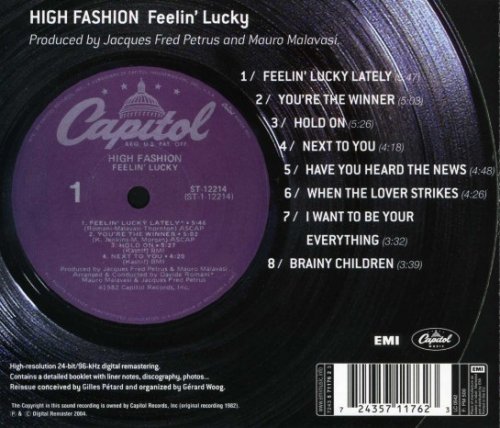 High Fashion - Feelin' Lucky (1982) [2004] CD-Rip
