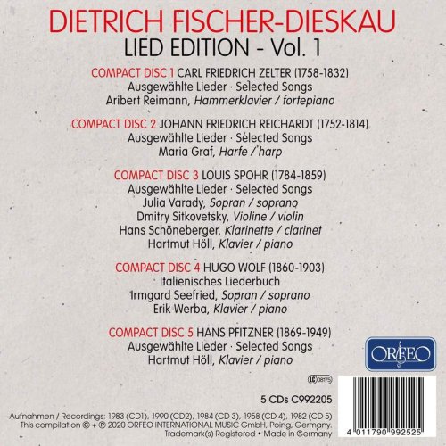 Various Artists - Dietrich Fischer-Dieskau: Lied-Edition, Vol. 1 (2020)