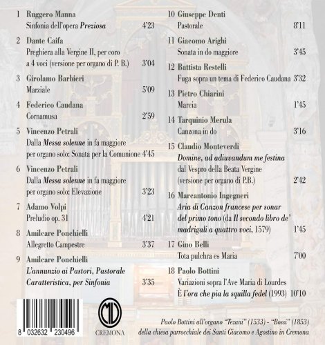 Paolo Bottini - L'Organo di Sant'Agostino in Cremona (2020)