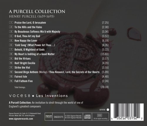 VOCES8 & Les Inventions - A Purcell Collection (2014) [Hi-Res]
