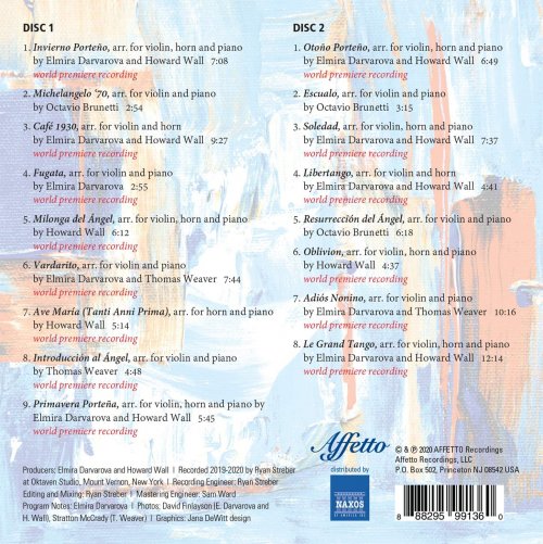 Elmira Darvarova, Howard Wall, Thomas Weaver - Astor Piazzolla: Genius of Tango (2020) [Hi-Res]