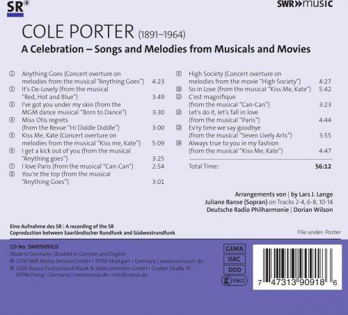 Juliane Banse, Deutsche Radio Philharmonie Saarbrücken Kaiserslautern & Dorian Wilson - Cole Porter: A Celebration (2020) [Hi-Res]