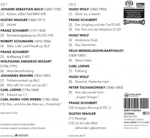 Christoph Prégardien, Michael Gees - Between Life and Death - Songs and Arias (2009) [Hi-Res]