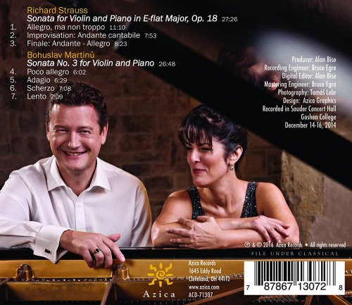 Ivan Ženatý, Sandra Shapiro - Strauss & Martinů: Violin Sonatas (2016) [Hi-Res]