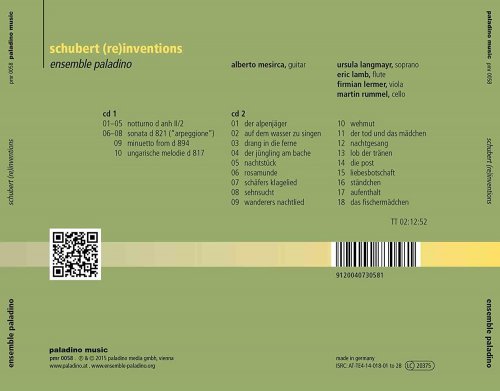 Ensemble Paladino - Schubert (Re)inventions (2015) [Hi-Res]