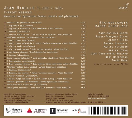 Graindelavoix, Björn Schmelzer - Jean Hanelle: Cypriot Vespers (2016) [Hi-Res]