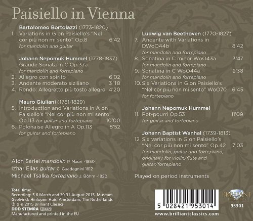 Izhar Elias, Alon Sariel & Michael Tsalka - Paisiello in Vienna (2015) [Hi-Res]