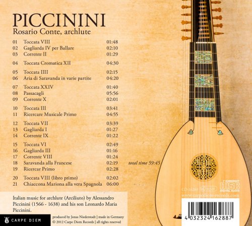 Rosario Conte - Piccinini: Works for Archlute (2012) [Hi-Res]