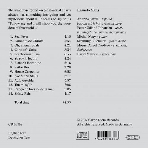 Petter Udland Johansen, Arianna Savall - The Wind Rose (2017) [Hi-Res]