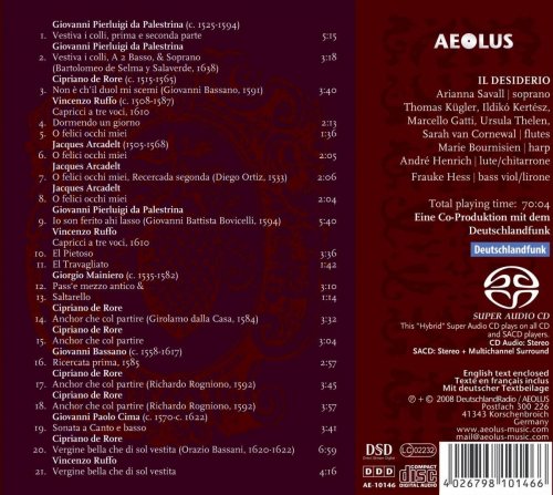 Arianna Savall, Il Desiderio - Vergine bella (2020) [Hi-Res]