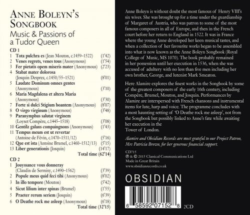 Clare Wilkinson, Jacob Heringman, Kirsty Whatley, David Skinner - Anne Boleyn's Songbook: Music & Passions of a Tudor Queen (2015) [Hi-Res]