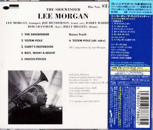Lee Morgan - The Sidewinder (1963) [2013 SHM-CD Blue Note 24-192 Remaster] CD-Rip