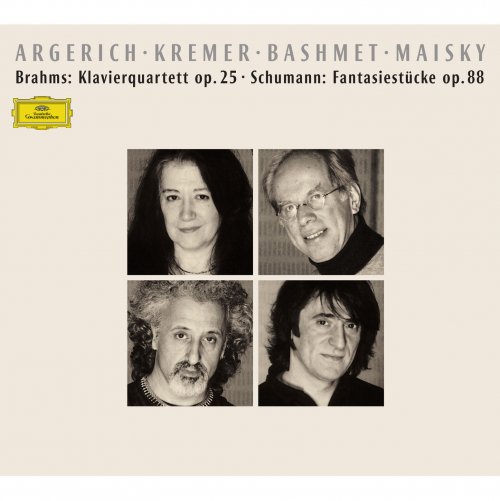 Martha Argerich & Gidon Kremer & Yuri Bashmet & Mischa Maisky - Brahms: Klavierquartett Op.25 - Schumann: Fantasiestücke Op.88 (2012) [Hi-Res]